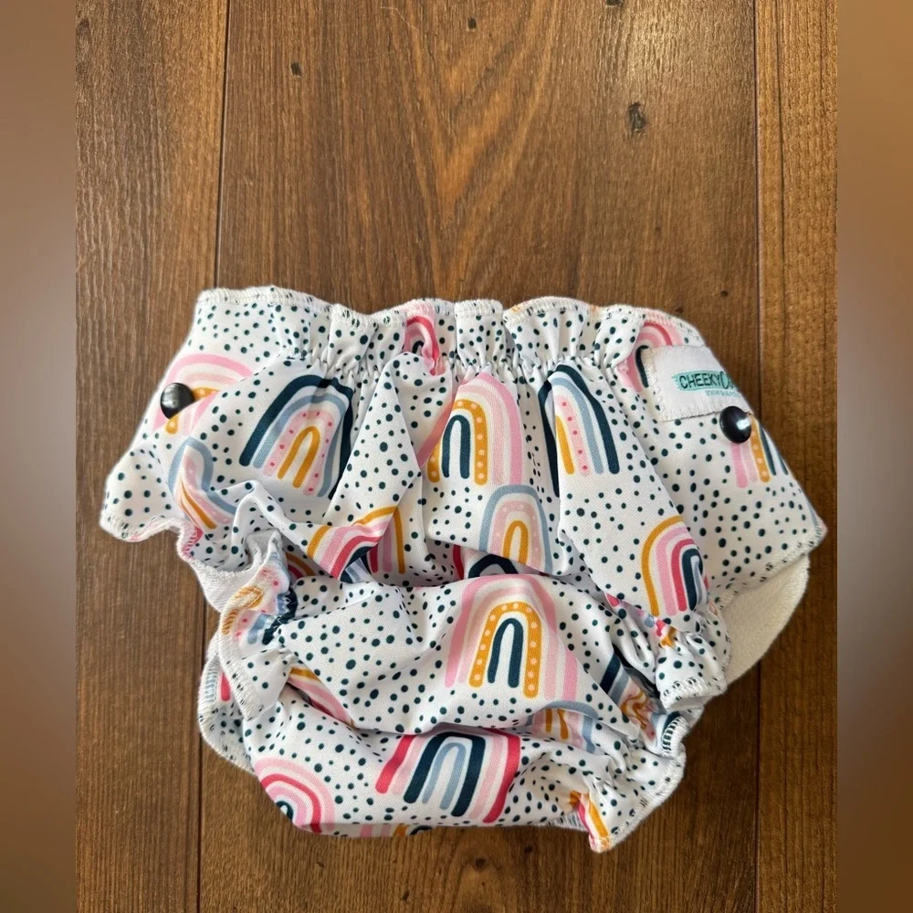 Cheeky Cloth Adjustable One Size Reusable Swim Diaper Rainbow New In Package